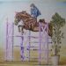 Milena e Power - Questo ritratto raffigura Milena e il suo fiero cavallo Power durante un concorso ippico. L'opera è stata realizzata su commissione con la tecnica del pastello.